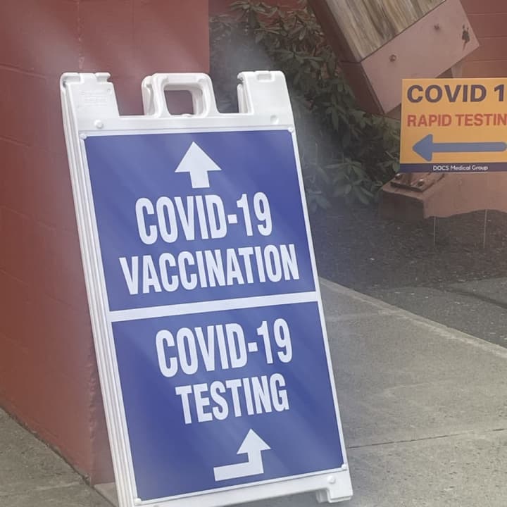 COVID-19 vaccination and testing site.