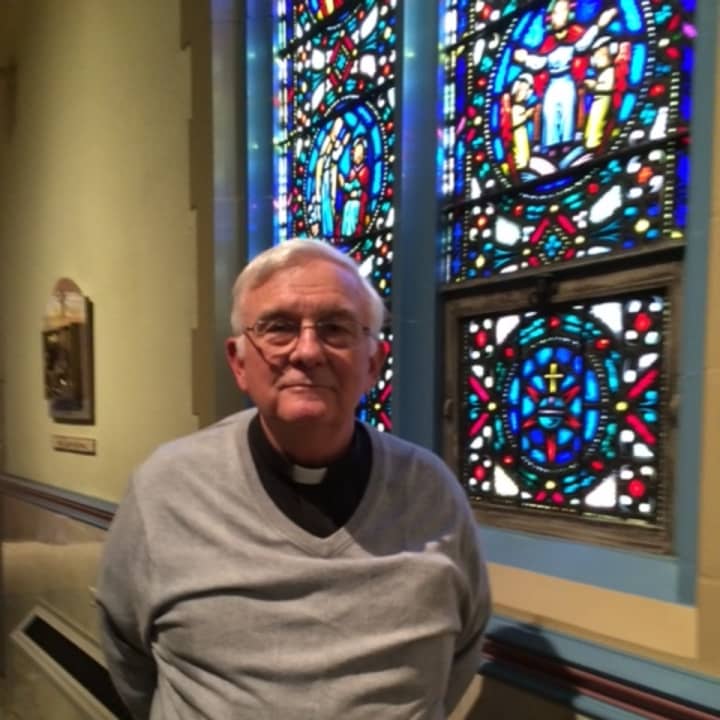 The Rev. Tom Lynch, the pastor at St. James Church in Stratford, has been a Catholic priest for 44 years. 
