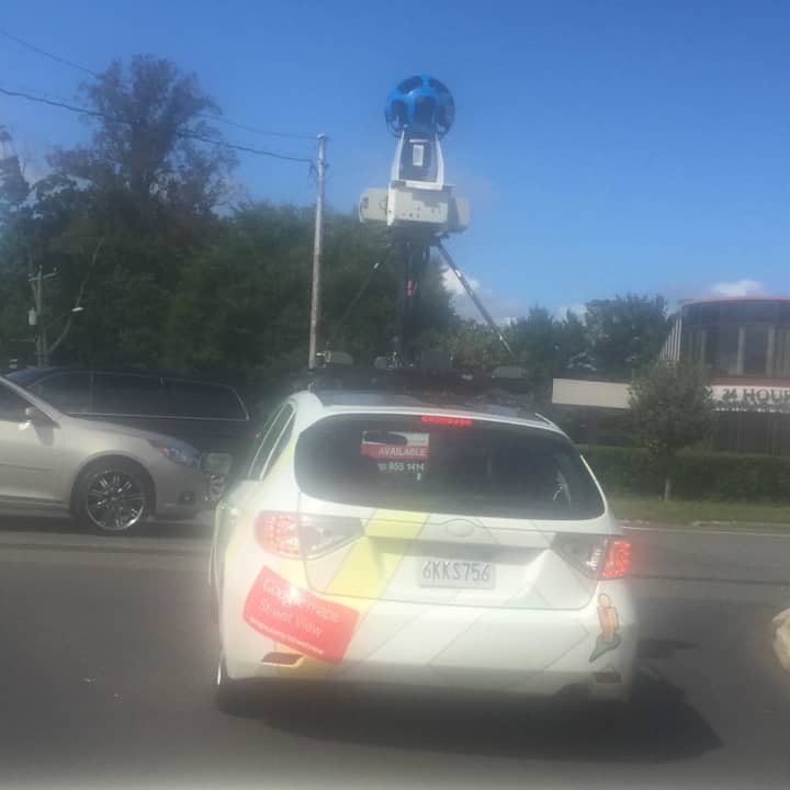 That&#x27;s not your father&#x27;s Subaru — that&#x27;s the Google Street View car, which was spotted Wednesday near Norwalk High.