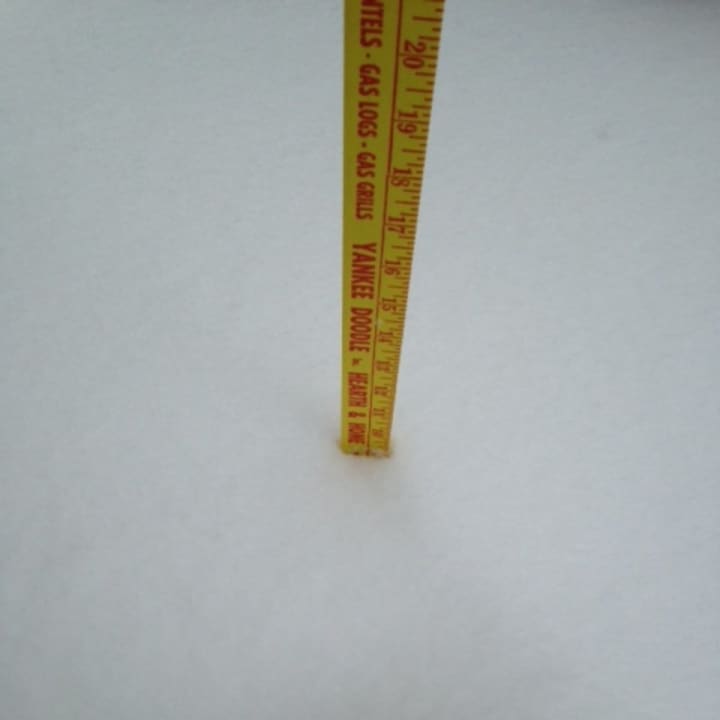 That&#x27;s over 10 inches of snow in Ridgefield, with more on the way as a storm continues to hammer the state on Thursday.