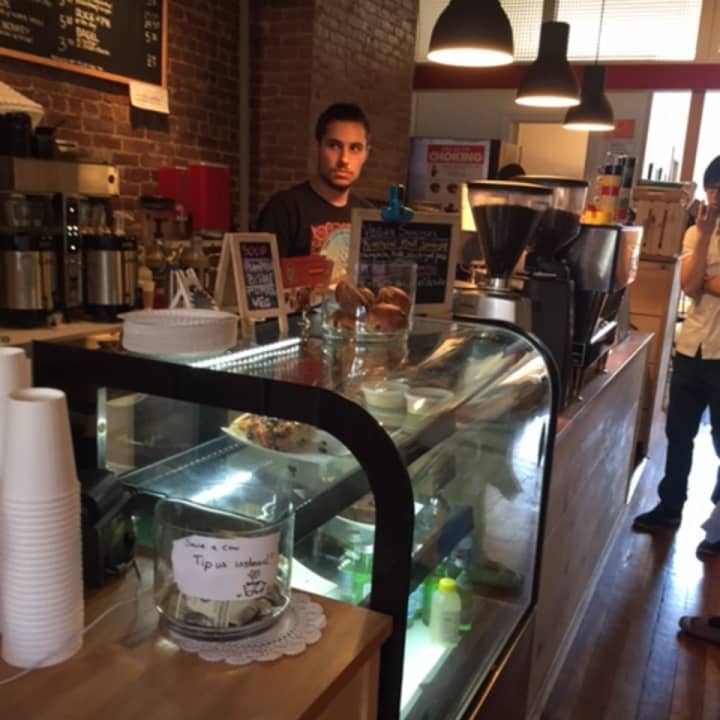 Muddy Water serves Big Bang Coffee, a local roaster from Peekskill whose beans are organic. 