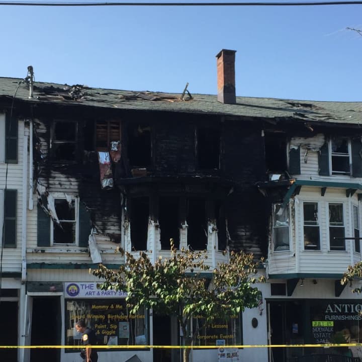 The apartments above the Giggling Pig sustained heavy damage in the fire early Thursday.