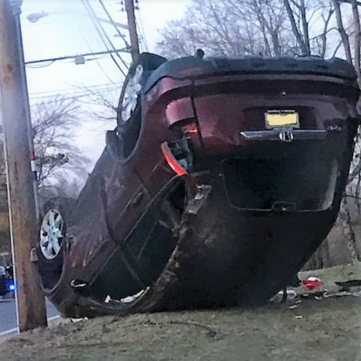 The driver wasn&#x27;t seriously injured, police said.