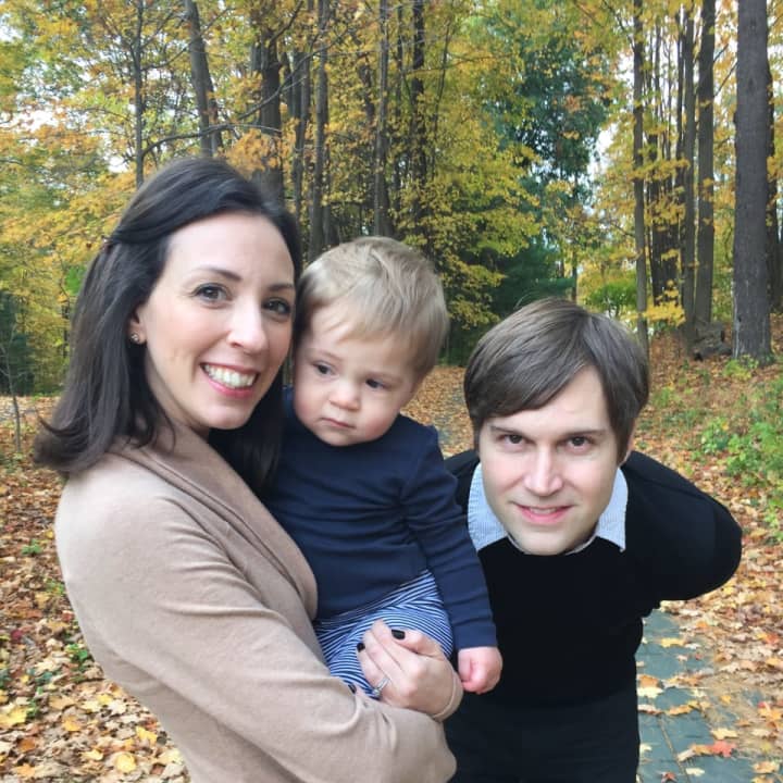 Nina Isabella and Shawn Christensen with their son, the inspiration behind Nina’s Nursery Boxes.