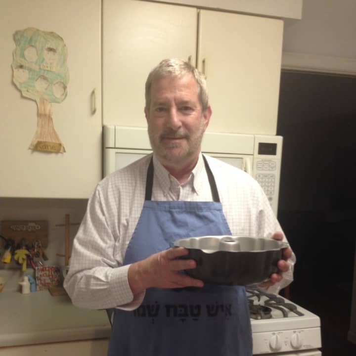 Rabbi Steve Kane loves making banana cake.