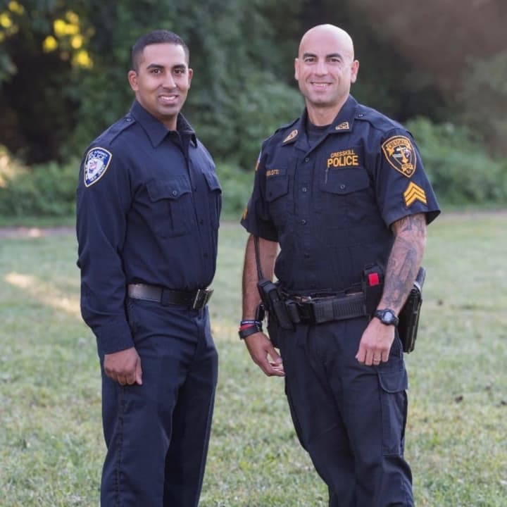 Port Authority Police Officer Sam Sukool (left) and Cresskill Detective Sergeant Jason Lanzilotti will be running in the NYC Marathon in November. They are using the race as a platform to raise money for Mayday Missions.