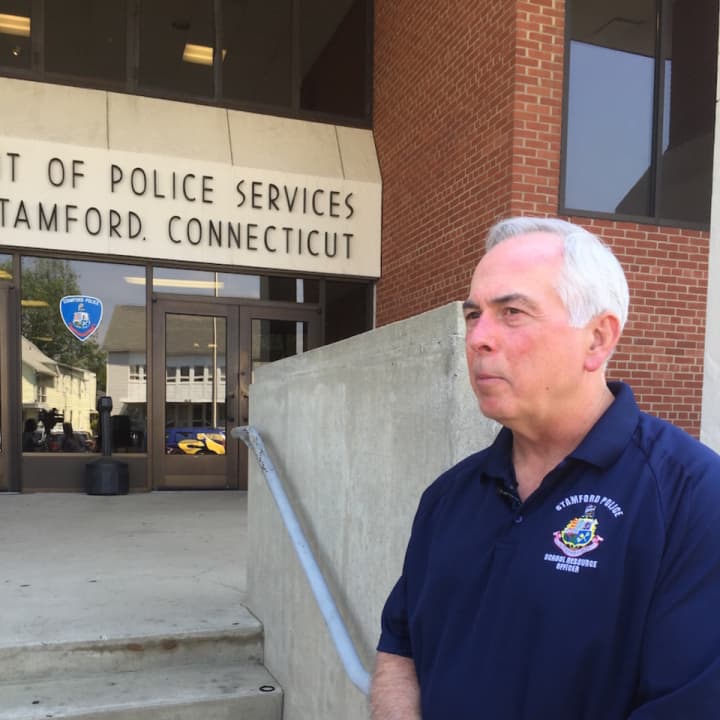 Capt. Richard Conklin said a Stamford man was stabbed in the neck with a box cutter when he refused to give two men money during a robbery attempt.