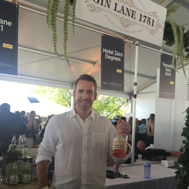 Geoff Curley of Gin Lane 1751 at the 2017 Greenwich Wine + Food Festival.