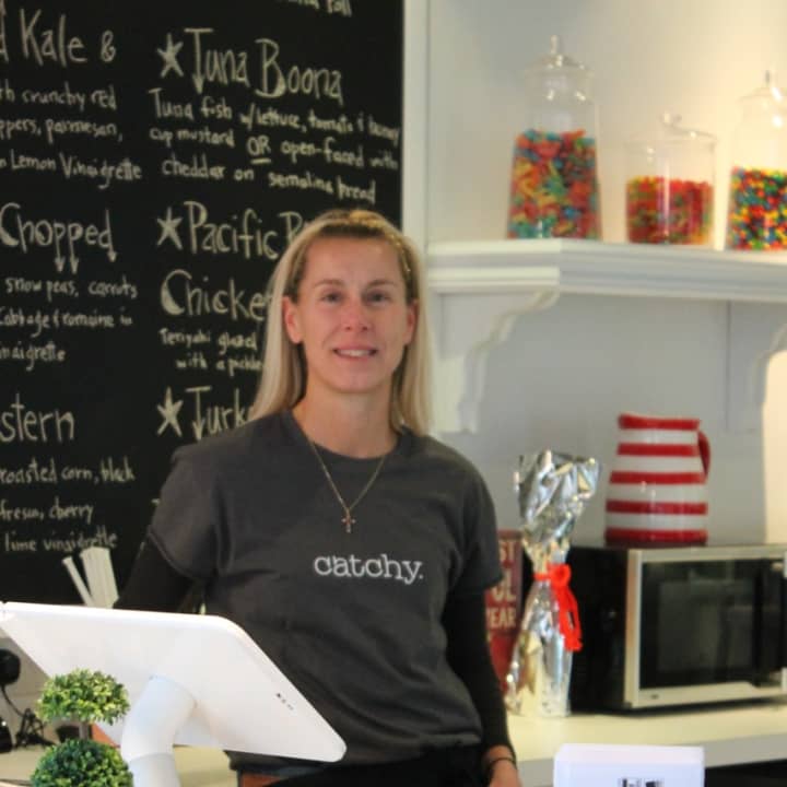 Erin Cacciabaudo, a Ho-Ho-Kus caterer, opened a brick and mortar eatery, Catch-y Caterer on North Maple Avenue.