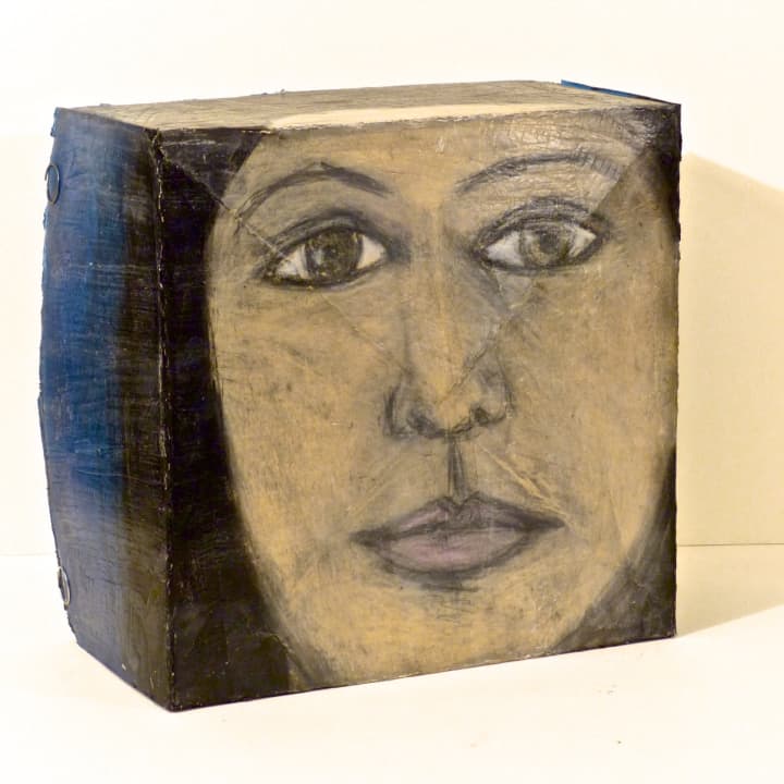 Suzanne Benton will exhibit her “Portrait Boxes,” three-dimensional portraits of diverse, 21st-century faces in a new exhibit at the Trailer Box Project in Danbury.