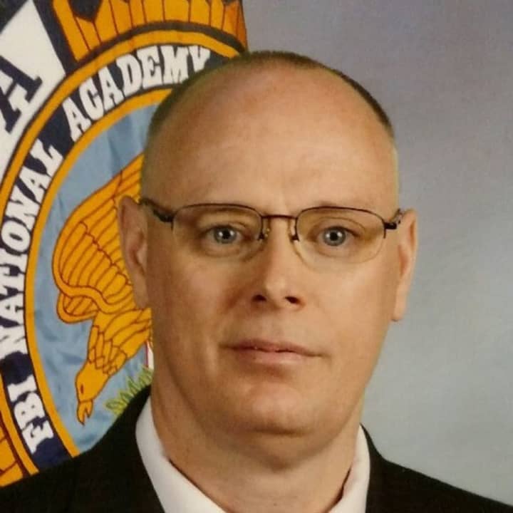Putnam County Sheriff&#x27;s Senior Investigator Mark R. Gilmore, pictured in 2009 when he graduated from the FBI National Academy. Gilmore died at age 54 after collapsing at a gym in Dutchess County