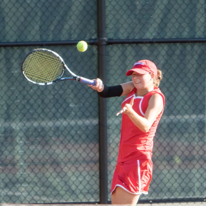 Michelle Halpern plays on the SUNY Oneonta women&#x27;s tennis team.