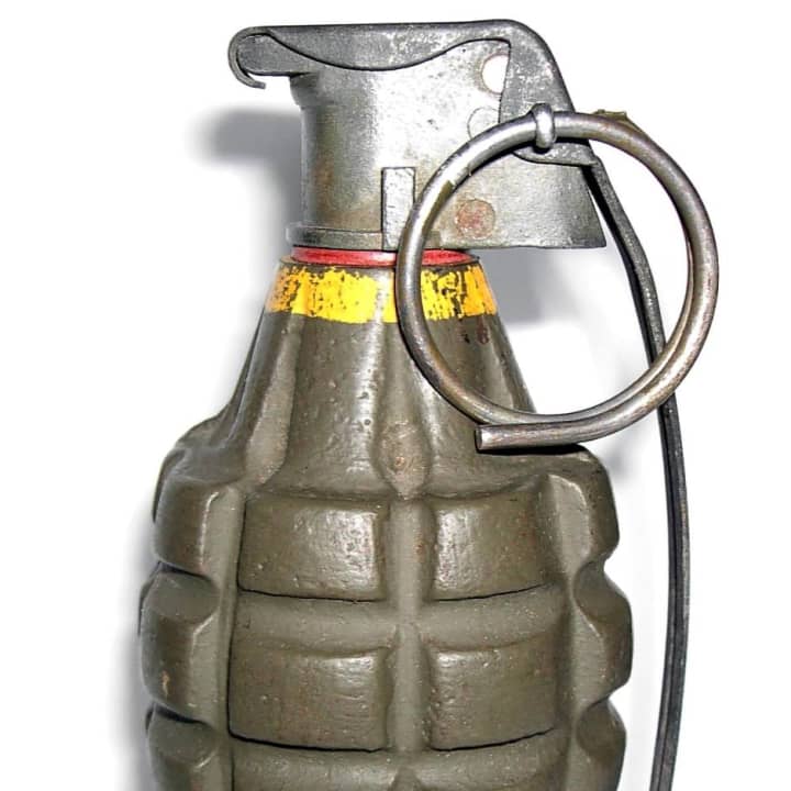 The discovery of a pineapple grenade at the Stamford dump by an employee closed the station for a short time on Wednesday.