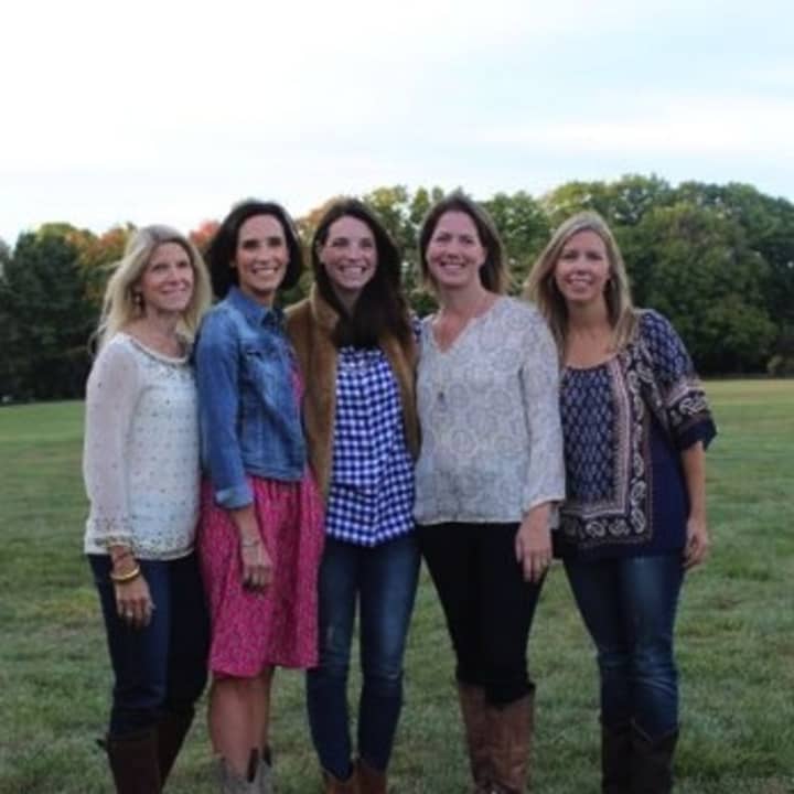Some of the folks behind the Person-to-Person fundraiser were, left to right, Liz Ezbiansky, board consultant, Kelly Clifford, event co-chair, Lindsay Rogers, board liaison, and Carol Kennedy and Stefanie Desai, event co-chairs .