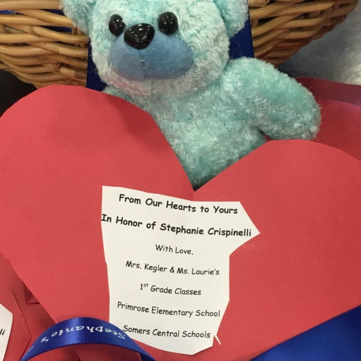 A Valentine&#x27;s Day kit made in honor of Somers resident Stephanie Crispinelli, who died in the 2010 Haiti earthquake.