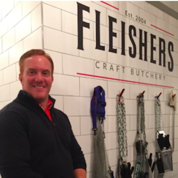 Ryan Fibiger, CEO/Butcher of Fleishers Craft Butchery that recently opened in Cos Cob.