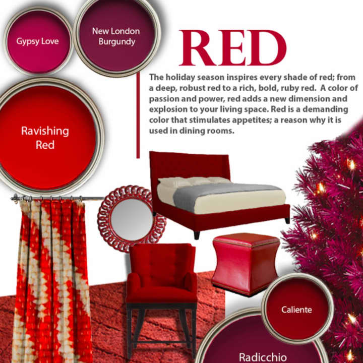 Red is a terrific color for the holidays. 