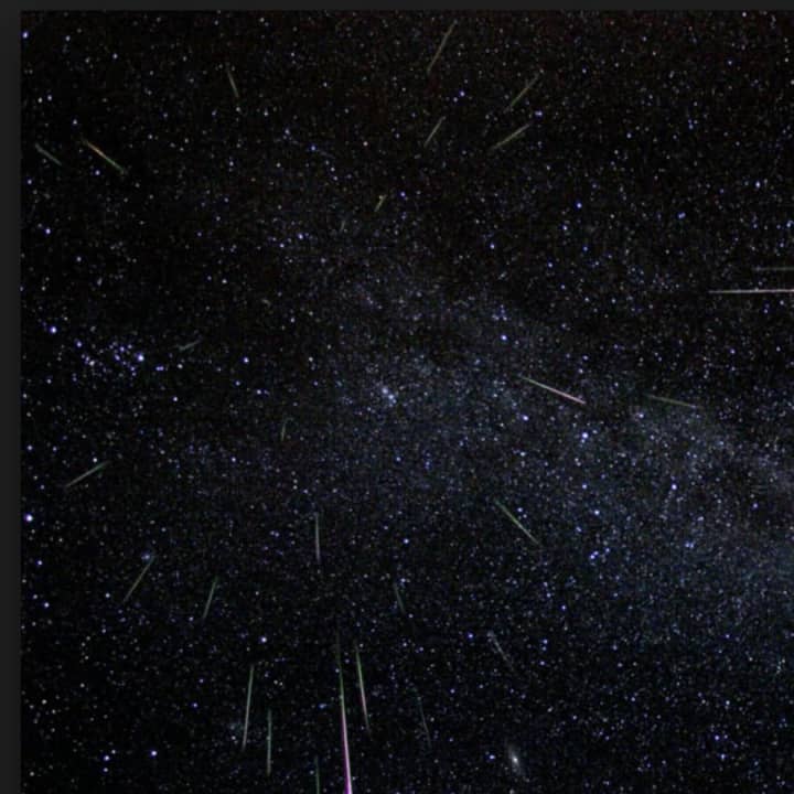 A NASA photo of the Quadrantid meteor shower from 2011.