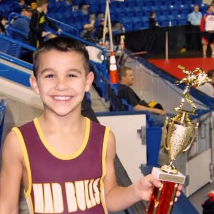Nicky Singer captured first place for the Norwalk Mad Bulls wrestling team last weekend at a tournament in Massachusetts.