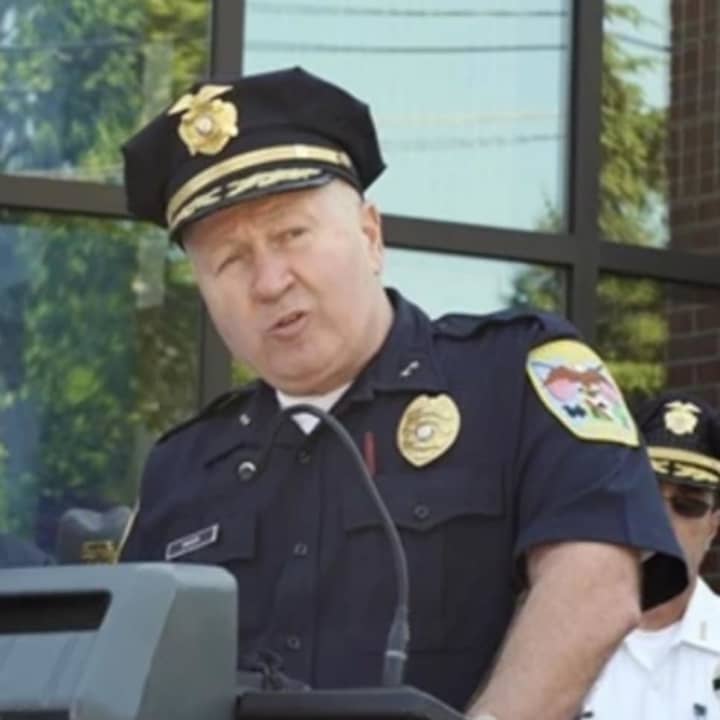 Four candidates were interviewed Thursday to replace Danbury Police Chief Alan Baker who is retiring in June.