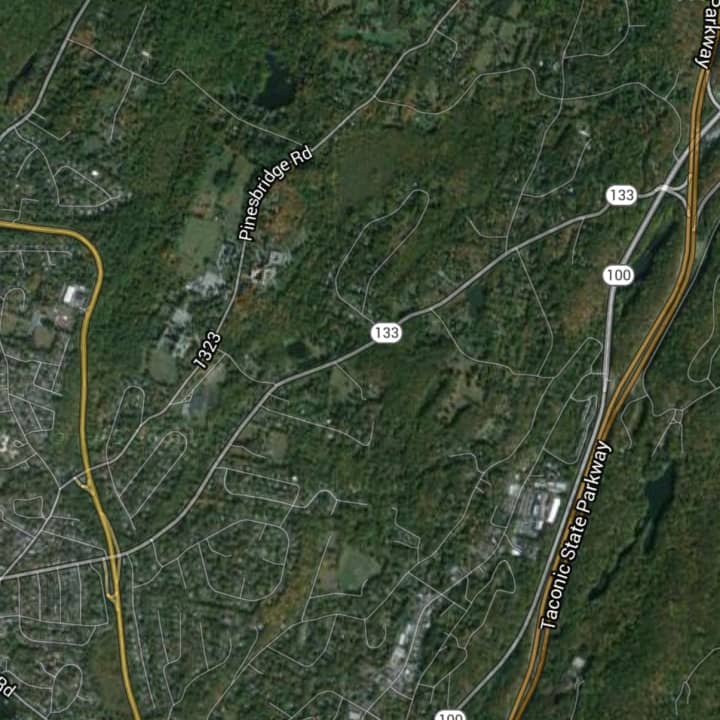 A stretch of Route 133 on the New Castle/Ossining border is closed in both directions after an accident in which a utility pole went down, blocking the road.