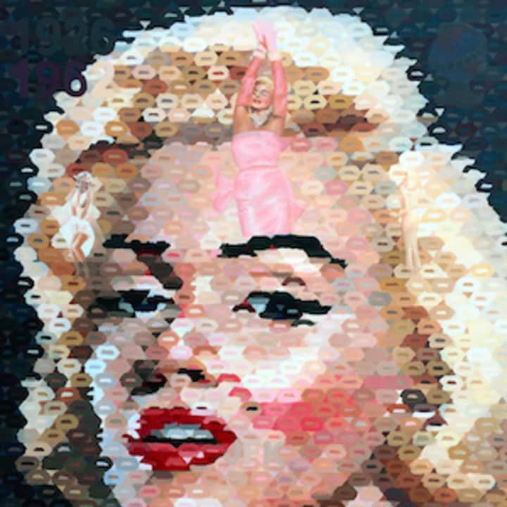 The Geary Gallery of Darien will display &quot;Symbolism Meets Splatter&quot; in April -- including “Marilyn Monroe.&quot;
