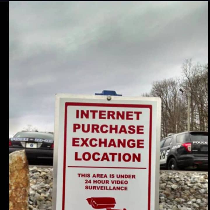 The East Fishkill Police Department has designated a space in its lower level visitor parking lot as a safe location to exchange property with others when conducting online purchases and sales with strangers.