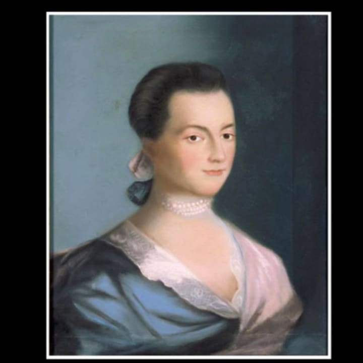 Abigail Adams, future First Lady and mother of the sixth President. The Newtown Historical Society, in conjunction with the C H Booth Library, will offer the free program &quot;Tea with Abigail Adams,&quot; on May 9.