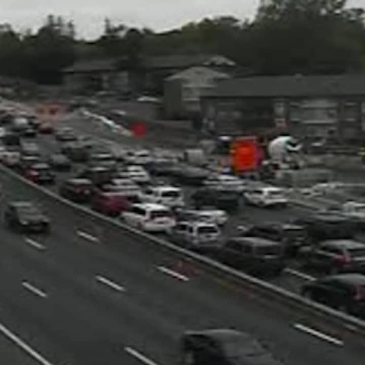 A look at delays on northbound I-87 in West Nyack Tuesday afternoon.