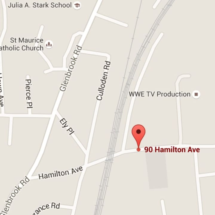 Hamilton Avenue in Stamford is closed Wednesday near the HQ of AmeriCares due to a car crash.