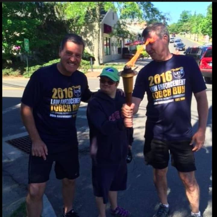Several members of the Ridgefield Police Department recently participated in the Connecticut Law Enforcement Torch Run with the Connecticut Special Olympians.