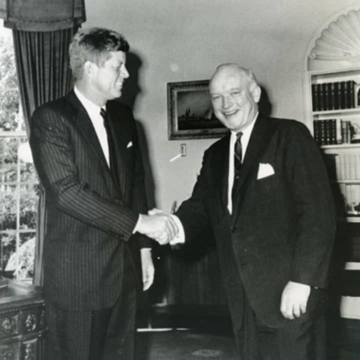 Donovan with President Kennedy