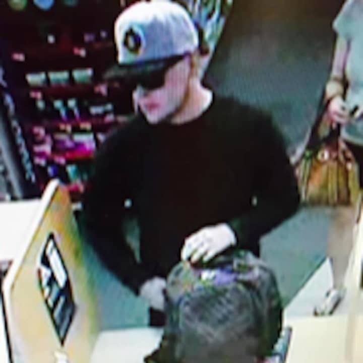 This man is believed to have stolen a large quantity of oxycodone pills at the CVS Pharmacy on Black Rock Turnpike in Fairfield.