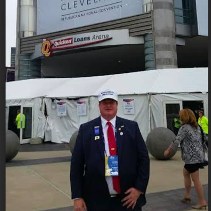 Bob Ferguson of Weston checks out the Quicken Loans Arena, home to the Republican National Convention.