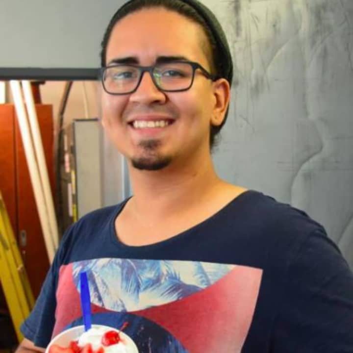 Miguel Cosme, 22 of Belleville, is bringing rolled ice cream to King&#x27;s Court in Lyndhurst.