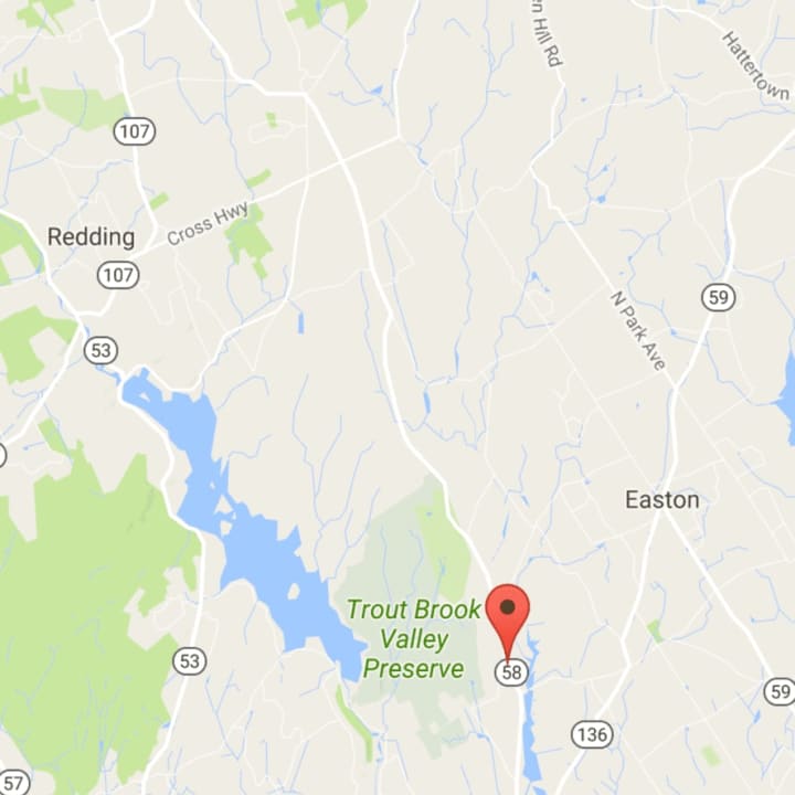 Closures are reported Sunday on portions of Route 58 in both Easton and Redding due to downed trees and wires.