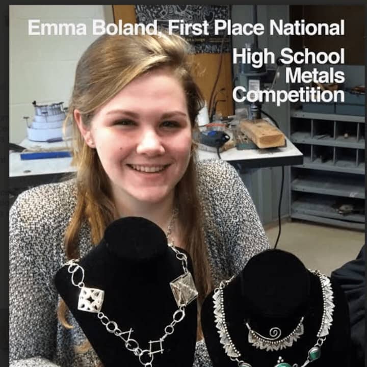16-year-old Emma Boland of Redding makes jewelry and submits them in competitions. She recently won three gold medals In the Scholastic Art and Writing Competition as well as a Judges Award and an American Visions Award.