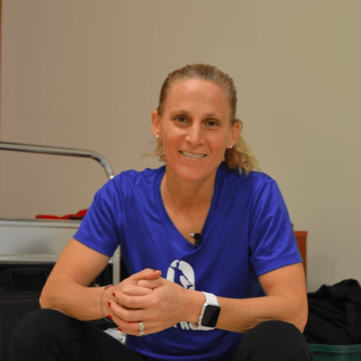 On Tuesday, world soccer champion Kristine Lilly returned to her hometown of Wilton to speak to local student athletes in a talk called “How to be a Teammate” at the Comstock Community Center.