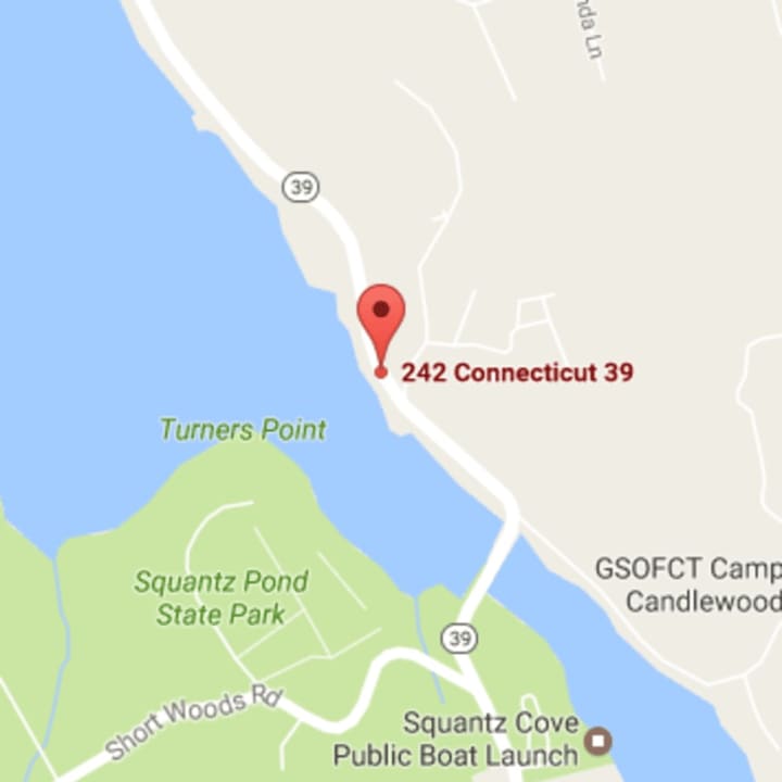 Route 39 will be closed Thursday near Squantz Pond due to downed power lines in the area.