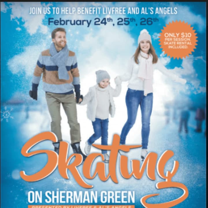 Tickets are on sale today for the first-ever Skating on Sherman Green. Buy tickets at Saugatuck Sweets in Fairfield or Westport.