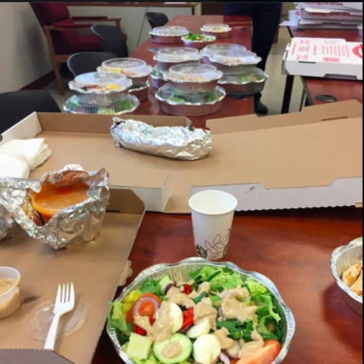 State Sen. Sue Serino dropped off lunch for the entire Hyde Park Department (shown here) Saturday after she learned officers had revived a man who was unconscious and not breathing when they arrived on the scene of the incident earlier in the week.