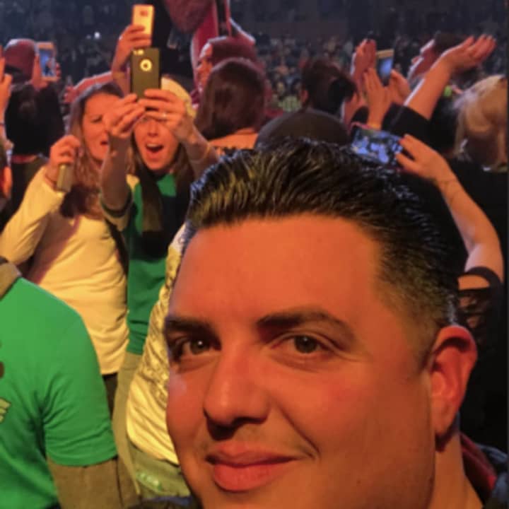 Illario Altamura, co-founder of Parachute Concerts, at a performance of Vanilla Ice, in the &quot;I Love the 90s Tour&quot; in Manchester, N.H., in December.