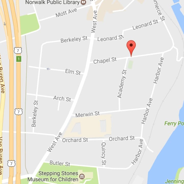 The shooting occurred on Chapel Street in central Norwalk, north of Stepping Stones Museum For Children, at about 10:40 p.m. Thursday.