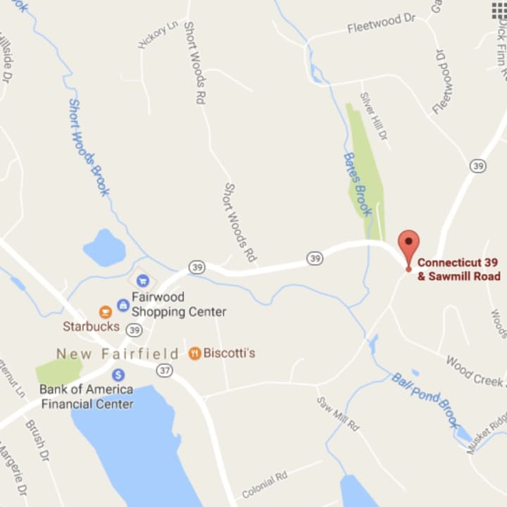 The fatal crash occurred on Route 39, just past the center of New Fairfield but before Candlewood Lake.