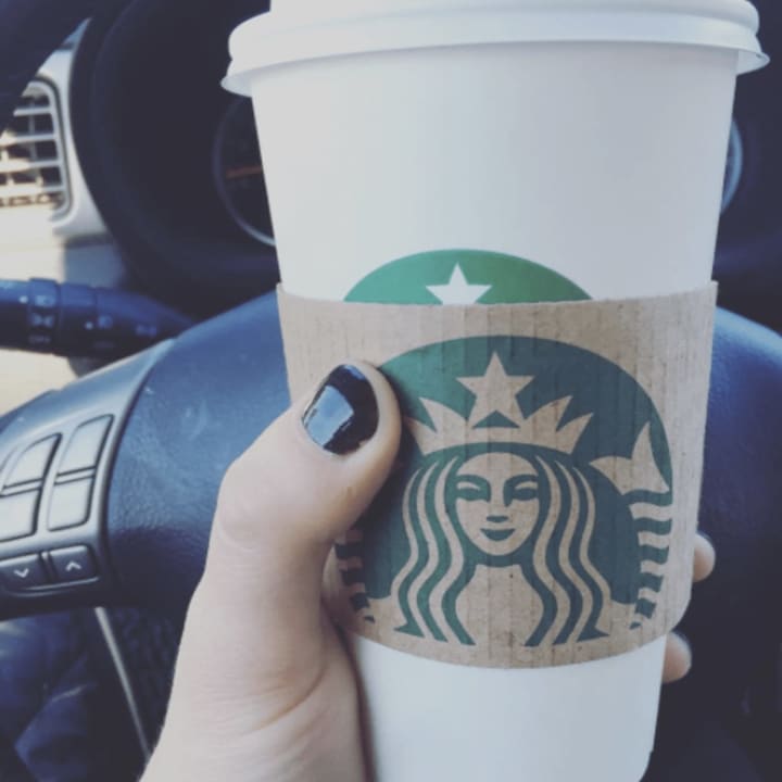 Drive-thru Starbucks means never having to leave the comfort of your car.