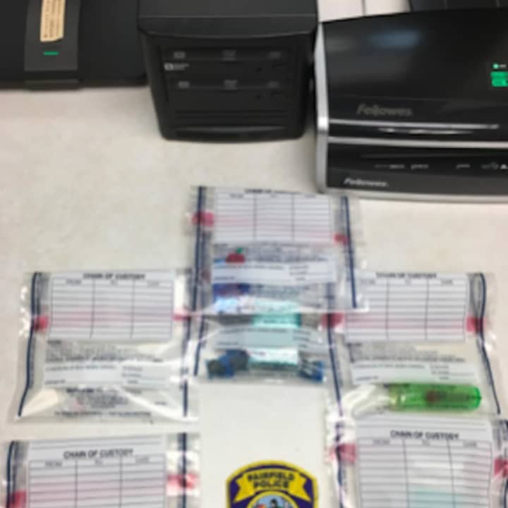 Police seized drugs during a routine traffic stop Thursday.
