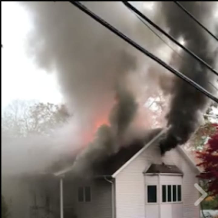 A home at 92 Blauvelt Road in Ramapo received heavy damage from a fire.