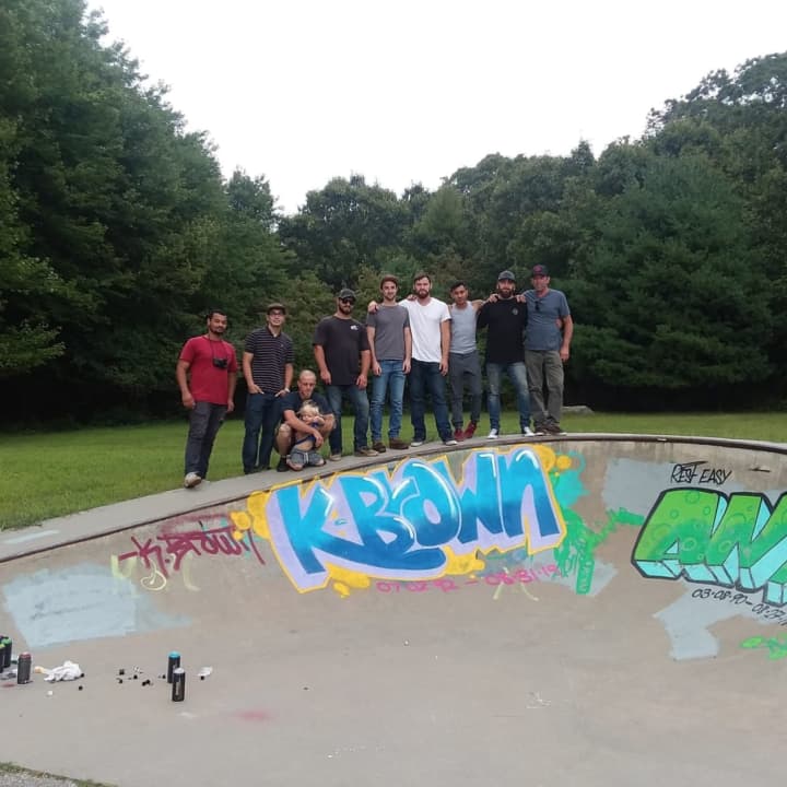 New York State Police are investigating a fatal car accident that took the life of a Norwich man on Fishers&#x27; Island. Friends of Kevin Brown are shown at a memorial painted in his memory at Norwich Skate Park.