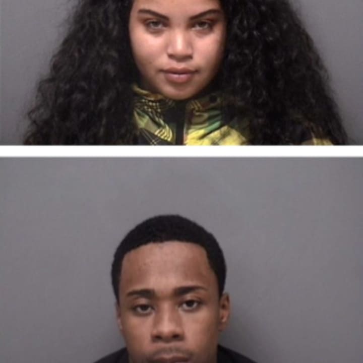 Leah Chaparro, 22, of Hartford and Aaron Atwater, 21, of Stamford