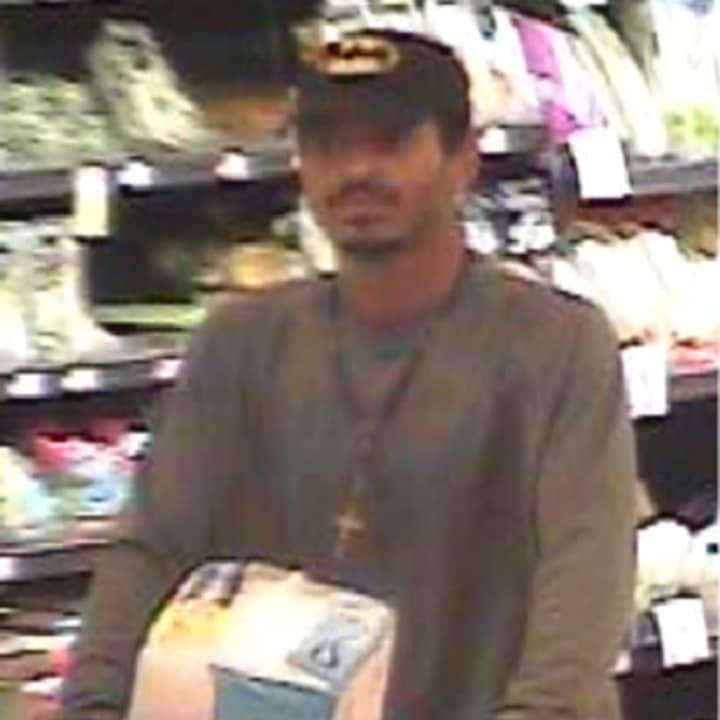 Police are on the lookout for a man stealing
assorted cleaning merchandise from Stop &amp; Shop in Islandia (1730 Veterans Memorial Highway) on Thursday, Oct. 24 around 3 p.m.